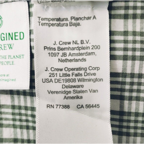 J Crew Shirt Men's XL Flex Washed Slim Untucked Button Down Collar Green Plaid - Picture 8 of 11